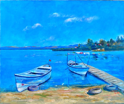 Haleem Barceh imzalı tablo — Yağlı Boya, 60×60 cm, 3.000 TL müzayede satışı