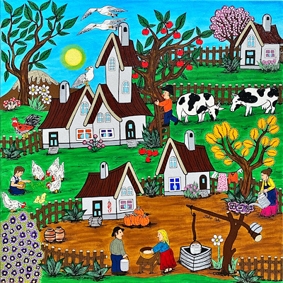 Bahar Özka imzalı tablo — Akrilik Boya, 60×60 cm, 3.000 TL müzayede satışı