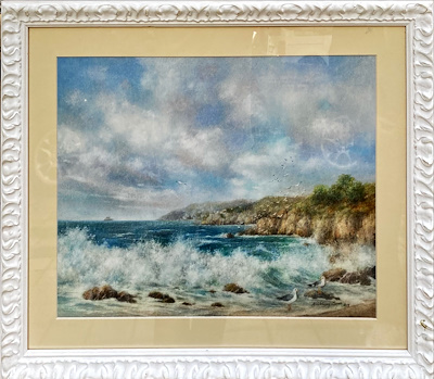 Nalan Solmaz Bayar imzalı tablo — Pastel Boya, 45×35 cm, 6.500 TL müzayede satışı