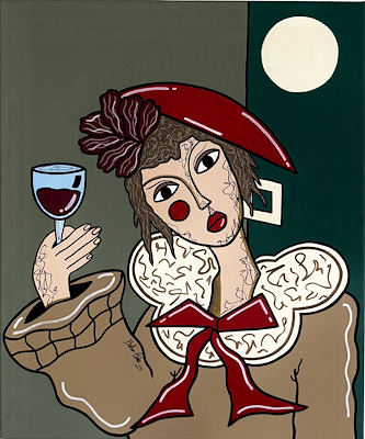 Bahar Özka imzalı tablo — Akrilik Boya, 50×60 cm, 4.000 TL müzayede satışı