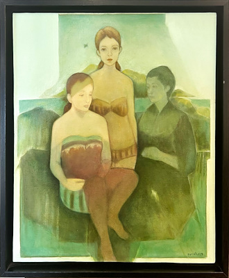 Demet Yersel imzalı tablo — Yağlı Boya, 50×60 cm, 8.000 TL müzayede satışı