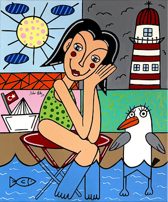 Bahar Özka imzalı tablo — Akrilik Boya, 60×50 cm, 1.500 TL müzayede satışı