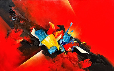 Arzu Tezel imzalı tablo — Yağlı Boya, 75×120 cm, 17.000 TL müzayede satışı