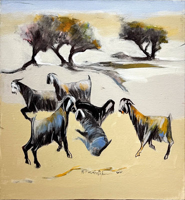 Necati Seydi Ferahoğlu imzalı tablo — Yağlı Boya, 40×40 cm, 6.000 TL müzayede satışı