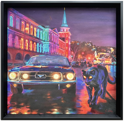 Ceyda Esin Derman imzalı tablo — Yağlı Boya, 50×50 cm, 10.000 TL müzayede satışı