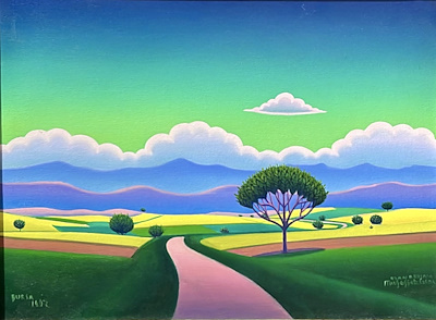Muzaffer Genç imzalı tablo — Yağlı Boya, 35×45 cm, 10.000 TL müzayede satışı