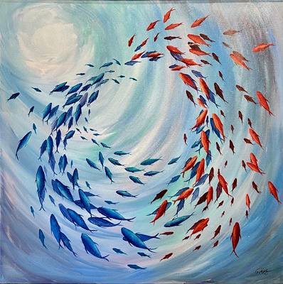 Aslı Aşkar imzalı tablo — Yağlı Boya, 80×80 cm, 8.500 TL müzayede satışı