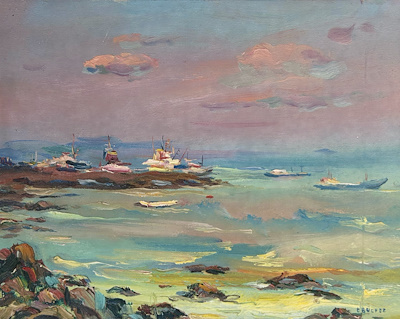 Ebufez Feleçoğlu imzalı tablo — Yağlı Boya, 35×35 cm, 6.000 TL müzayede satışı