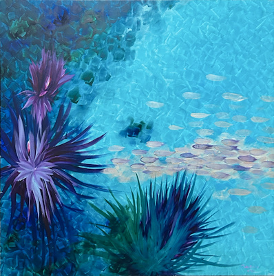 Jale Çelik imzalı tablo — Yağlı Boya, 90×90 cm, 39.000 TL müzayede satışı