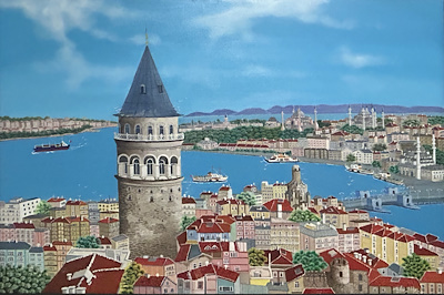 Ayfer Yıldız imzalı tablo — Yağlı Boya, 60×90 cm, 35.000 TL müzayede satışı