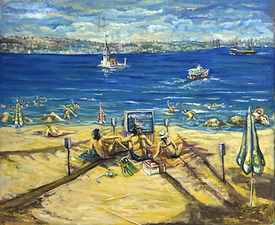 Murat Havan imzalı tablo — Yağlı Boya, 80×100 cm, 5.000 TL müzayede satışı