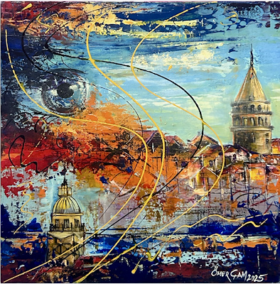 Ömer Çam imzalı tablo — Yağlı Boya, 30×30 cm, 2.500 TL müzayede satışı