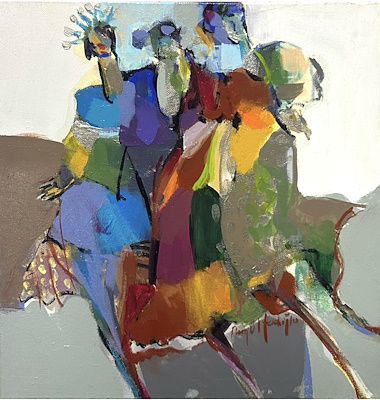 Nurgül Ferahoğlu imzalı tablo — Yağlı Boya, 30×30 cm, 4.000 TL müzayede satışı