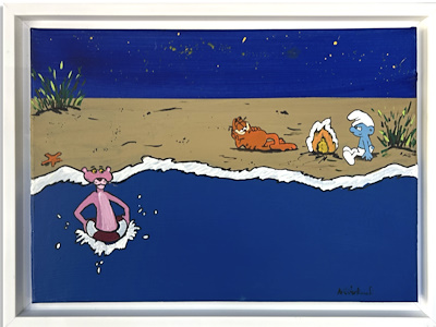 Nilüfer Manafi imzalı tablo — Akrilik Boya, 35×50 cm, 2.500 TL müzayede satışı