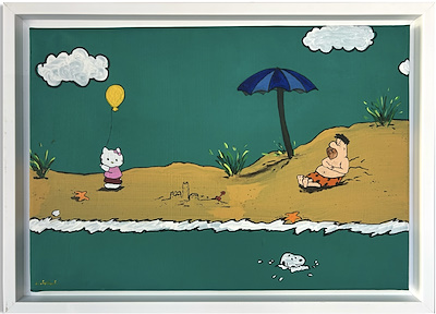 Nilüfer Manafi imzalı tablo — Akrilik Boya, 35×50 cm, 2.500 TL müzayede satışı