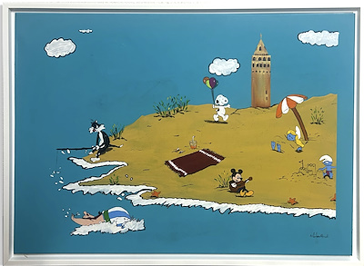 Nilüfer Manafi imzalı tablo — Akrilik Boya, 35×50 cm, 2.500 TL müzayede satışı