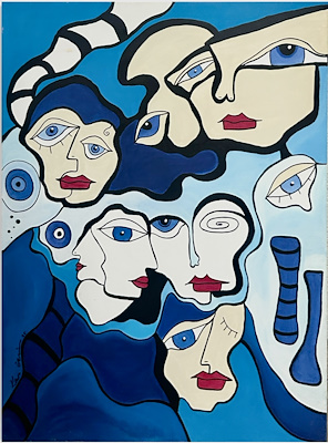 Kübra Örçün imzalı tablo — Akrilik Boya, 80×60 cm, 4.500 TL müzayede satışı