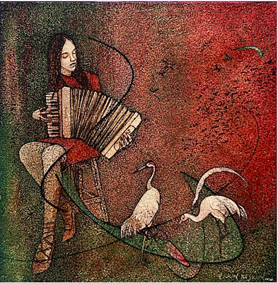 Erkin Keskin imzalı tablo — Yağlı Boya, 30×30 cm, 4.000 TL müzayede satışı