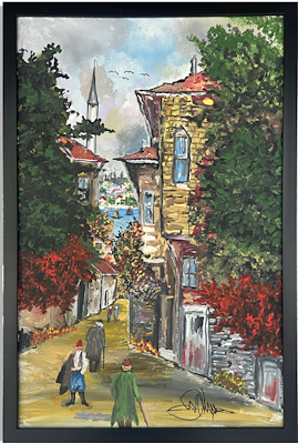 Nejat Özbay imzalı tablo — Yağlı Boya, 50×70 cm, 2.500 TL müzayede satışı