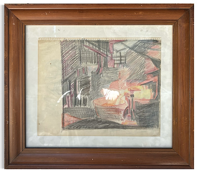Maide Arel imzalı tablo — 27×34 cm, 10.000 TL müzayede satışı
