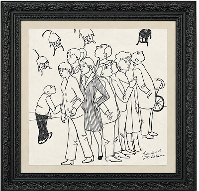 Sema Barlas imzalı tablo — Karışık Teknik, 35×35 cm, 5.000 TL müzayede satışı