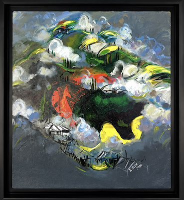 Ekrem Kutlu imzalı tablo — Yağlı Boya, 50×50 cm, 5.000 TL müzayede satışı