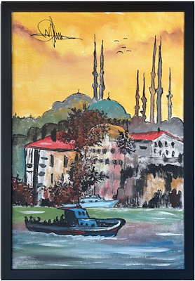 Nejat Özbay imzalı tablo — Yağlı Boya, 50×40 cm, 2.500 TL müzayede satışı