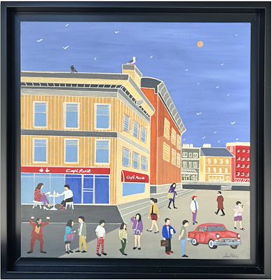 Soner Pişkin imzalı tablo — Yağlı Boya, 50×50 cm, 4.000 TL müzayede satışı