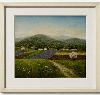 Nalan Solmaz Bayar imzalı tablo — Pastel Boya, 28×34 cm, 8.000 TL müzayede satışı