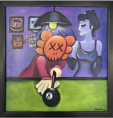 Ebru Candan imzalı tablo — Yağlı Boya, 50×50 cm, 4.000 TL müzayede satışı