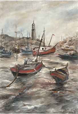 Atiye Arıkan imzalı tablo — Yağlı Boya, 70×50 cm, 2.000 TL müzayede satışı
