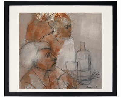 Sema Barlas imzalı tablo — Yağlı Boya, 45×35 cm, 6.000 TL müzayede satışı
