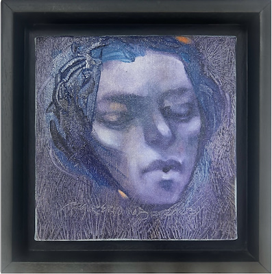 Özgür Eryılmaz imzalı tablo — Yağlı Boya, 20×20 cm, 10.000 TL müzayede satışı