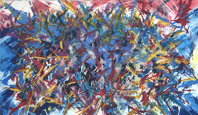 Onur Çakır imzalı tablo — Akrilik Boya, 90×150 cm, 12.000 TL müzayede satışı