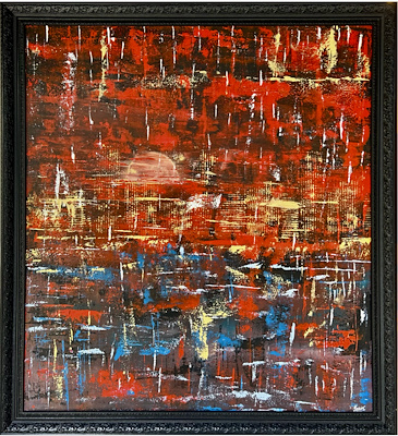 Yasemin Çalışkan imzalı tablo — Akrilik Boya, 90×80 cm, 6.000 TL müzayede satışı