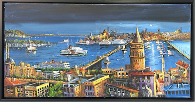 Halil Cankut imzalı tablo — Yağlı Boya, 60×50 cm, 5.000 TL müzayede satışı