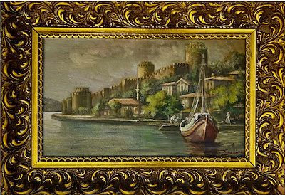 Salim Özüdoğru imzalı tablo — Yağlı Boya, 30×53 cm, 40.000 TL müzayede satışı