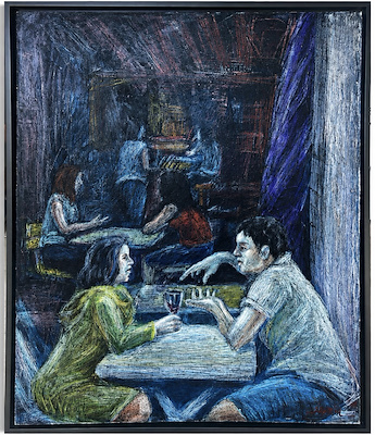 Merih Yıldız imzalı tablo — Yağlı Boya, 120×100 cm, 11.000 TL müzayede satışı