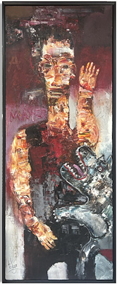 Murat Tolga imzalı tablo — Yağlı Boya, 120×50 cm, 51.000 TL müzayede satışı