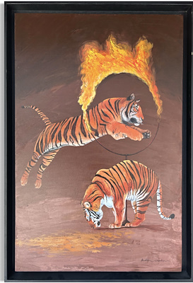 Emirhan Candan imzalı tablo — Yağlı Boya, 90×60 cm, 4.000 TL müzayede satışı