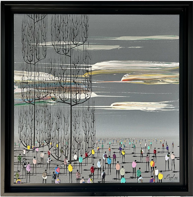 Muhammed Özgül imzalı tablo — Akrilik Boya, 50×50 cm, 11.000 TL müzayede satışı