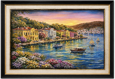 Tolga Ezel imzalı tablo — Yağlı Boya, 50×75 cm, 18.000 TL müzayede satışı