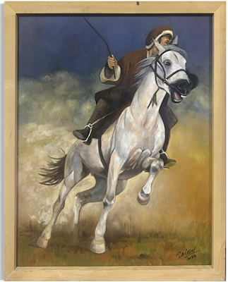 Harem Bareeh imzalı tablo — Yağlı Boya, 90×70 cm, 3.000 TL müzayede satışı