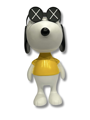 Snoopy Yellow Kay Pears After imzalı tablo, 7.000 TL müzayede satışı