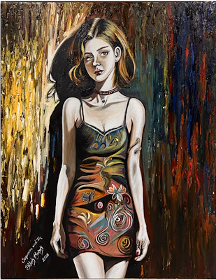 Dilek Koçak imzalı tablo — Akrilik Boya, 110×90 cm, 8.000 TL müzayede satışı