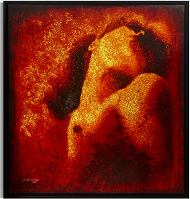 Şule Toptaş imzalı tablo — Yağlı Boya, 95×90 cm, 4.500 TL müzayede satışı