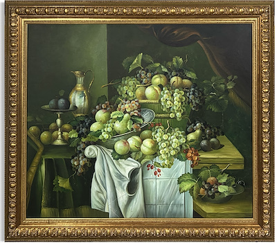 Avrupa imzalı tablo — Yağlı Boya, 95×110 cm, 17.000 TL müzayede satışı