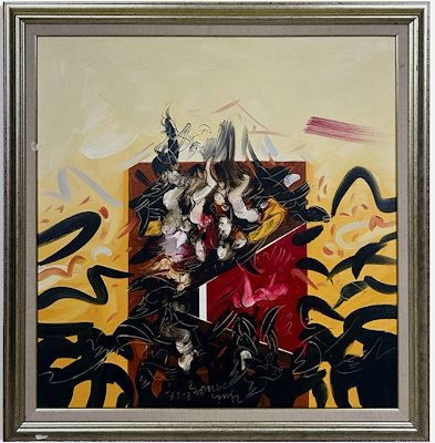 Enis Aktaş imzalı tablo — Yağlı Boya, 80×80 cm, 41.000 TL müzayede satışı
