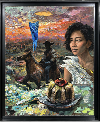 İmad Habbab imzalı tablo — Akrilik Boya, 150×120 cm, 24.000 TL müzayede satışı