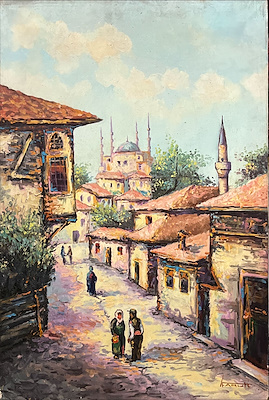 Faruk Akkurt imzalı tablo — Yağlı Boya, 65×45 cm, 4.250 TL müzayede satışı